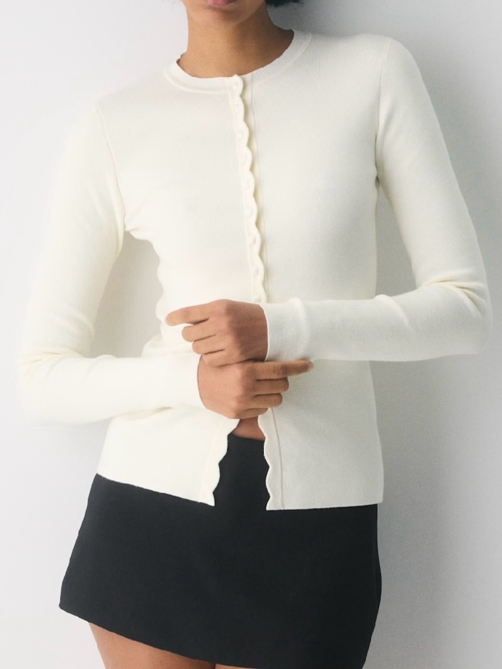 Aritzia Wilfred Shelly Cardigan - Light Birch